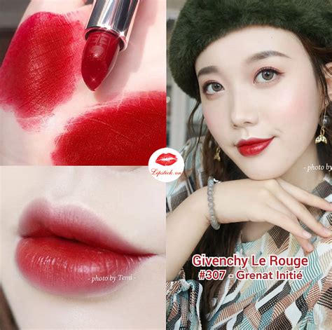 son givenchy le rouge màu 307|Review son Givenchy 307 Le Rouge Đỏ Đậm .